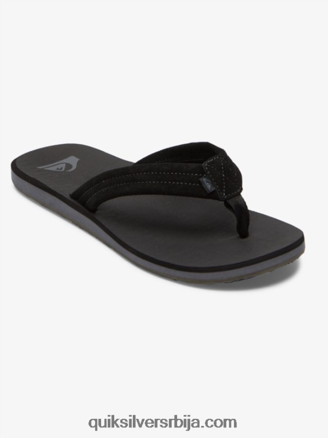мушкарци Quiksilver царвер сандале од антилопа црн Z824VN879
