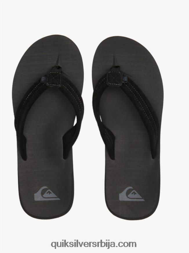 мушкарци Quiksilver царвер сандале од антилопа црн Z824VN879