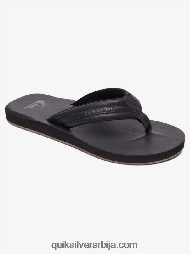 мушкарци Quiksilver царвер сандале од нубука чврста црна Z824VN913