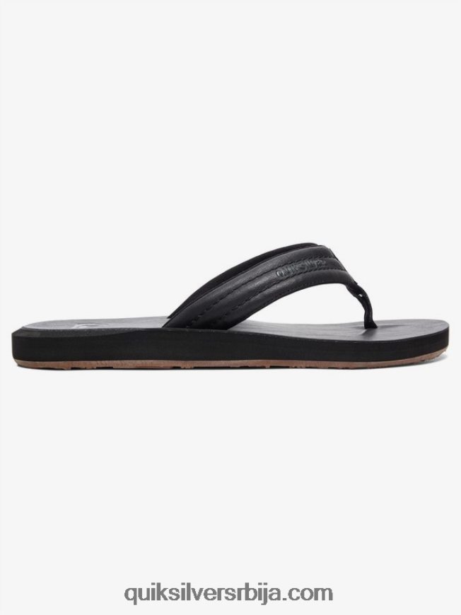 мушкарци Quiksilver царвер сандале од нубука чврста црна Z824VN913