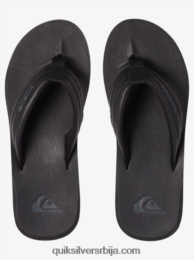 мушкарци Quiksilver царвер сандале од нубука чврста црна Z824VN913