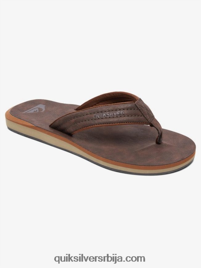 мушкарци Quiksilver царвер сандале од нубука демитассе - чврст Z824VN919