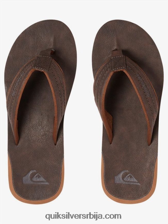 мушкарци Quiksilver царвер сандале од нубука демитассе - чврст Z824VN919