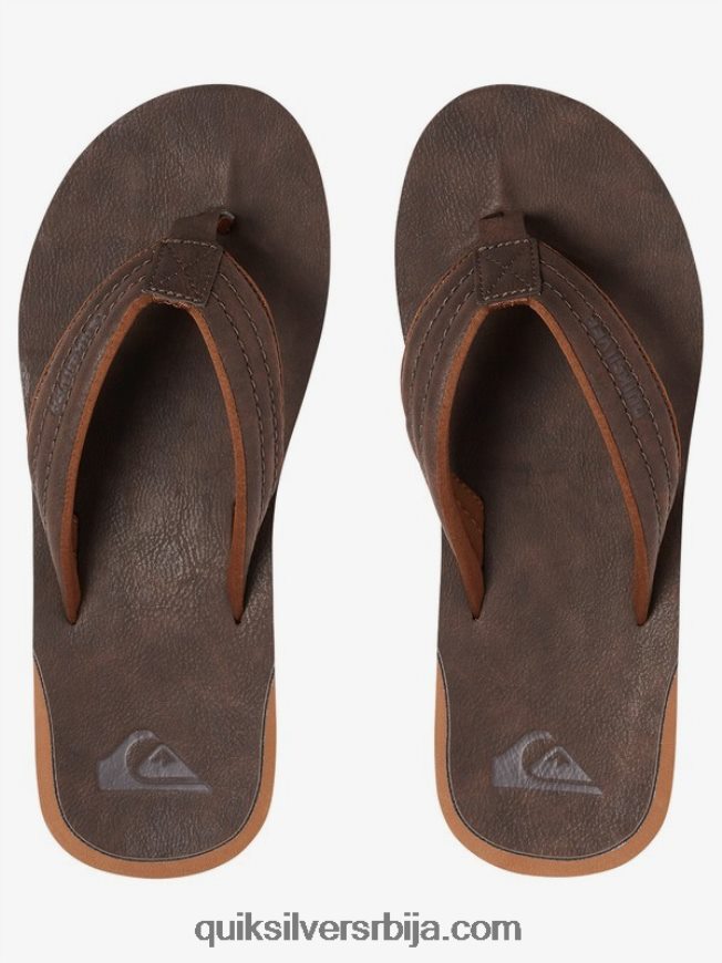 мушкарци Quiksilver царвер сандале од нубука демитассе - чврст Z824VN919