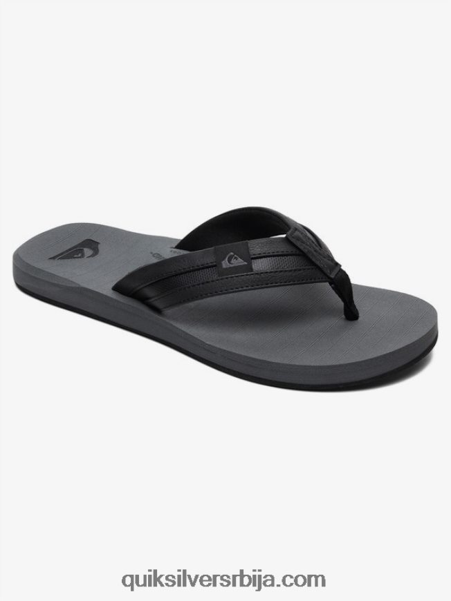 мушкарци Quiksilver царвер скуисх сандале црно/сиво Z824VN936
