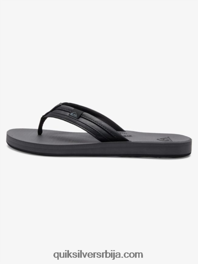 мушкарци Quiksilver царвер скуисх сандале црно/сиво Z824VN936