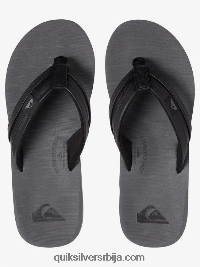 мушкарци Quiksilver царвер скуисх сандале црно/сиво Z824VN936