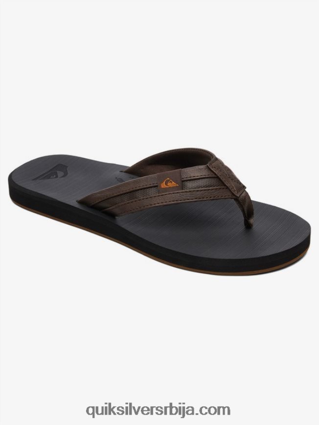 мушкарци Quiksilver царвер скуисх сандале браон црни Z824VN937