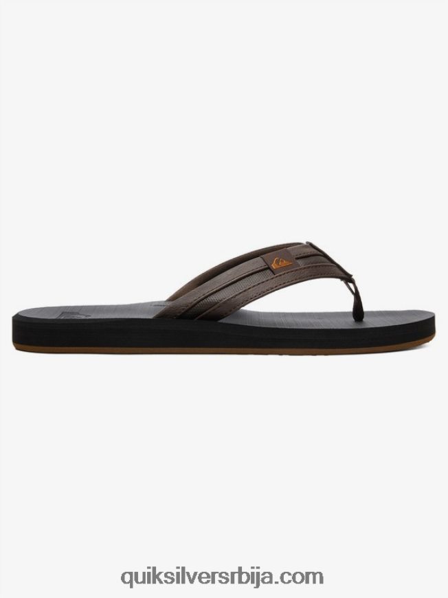 мушкарци Quiksilver царвер скуисх сандале браон црни Z824VN937