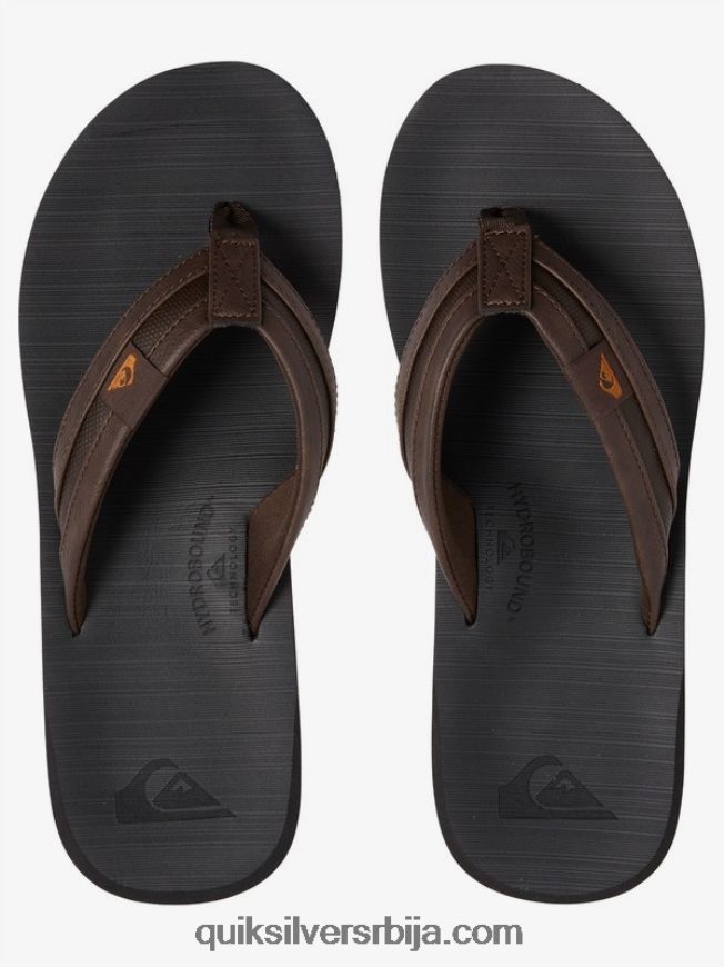 мушкарци Quiksilver царвер скуисх сандале браон црни Z824VN937