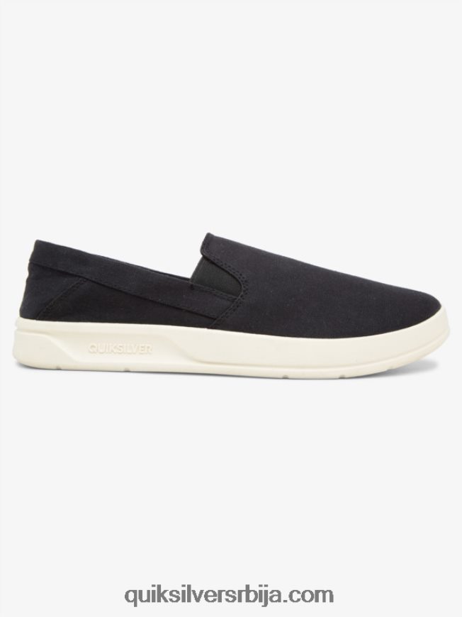 мушкарци Quiksilver харбор Вхарф слип-он ципеле црно бели Z824VN1290